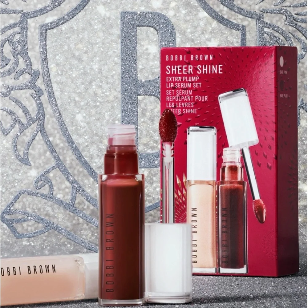 NEW✅Bobbi Brown Sheer Shine Extra Plump Lip Serum Set